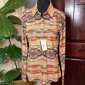 Ariat New Women’s Chimayo Sunset Saltillo Shirt Size M